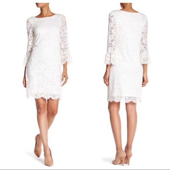 Laundry By Shelli Segal Dresses & Skirts - Laundry By Shelli Segal Bell Sleeve Lace Dress
